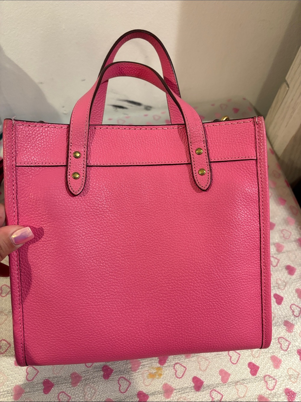 Coach field tote 22 pink - Picture 4 of 8